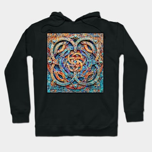 Interlocking Abstract Geometric Figures Dimensions Hoodie